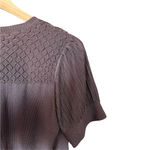 Karen Millen Brown Cropped Cardigan Bolero Style Sweater Embellished UK 2 XXS Photo 3