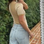 Free People beige color block bodysuit Photo 2