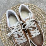 ZARA Women’s Two Tone Rose Gold Metallic Lace-Up Sneakers Shoes Size 37/ US 6.5 Photo 5