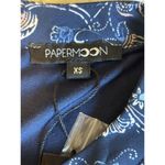 PaperMoon  Top Blouse Womens Size XS Paisley Print Navy Blue & Pink Stitch Fix Photo 7