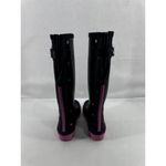 Joules Womens WellyPrint Navy Blue with Polka Dots Rubber Wellington Boots 6 Photo 4