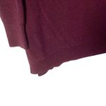 Athleta  Rest Day Crew Neck Sweater Cotton Silk Burgundy Purple Asymmetrical S Photo 5