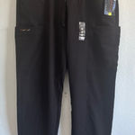 Heal Wear Black Scrub Pants Many Pockets DDP017 Size Small NEW Photo 0