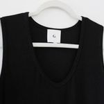 G. Label by Goop Amanda Rib Knit Bodysuit in Black Photo 10