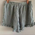 American Eagle  AE Striped Ruffle Runner Soft Short High Waist Light Weight Small Photo 0