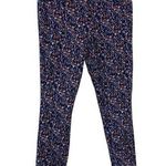 Gap  Black & Blue Floral Skinny Ankle Pants Photo 0