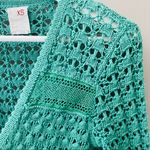 Anthropologie Far Away From Close by Anthro. Open Front Knit Cardigan Green Sz XS Photo 3