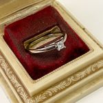 Ladies 14k Princess Cut Diamond Ring Sz 8 White Gold 1/5 LSC Keepsake Engagement Photo 3