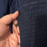 New Rhode NWT 100% Cotton Navy Smocked Anya Mini Dress Size Small Blue Photo 5