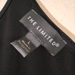 The Limited ‎ Tank w/ Double Straps Appliqués V- Neck Black Women’s Large Photo 2