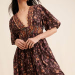 Free People  Lysette Floral Maxi Dress Sz M Photo 0