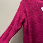 Kensie Pink Popcorn Knit Wool Blend Raspberry Pink Sweater Size XL NWT Photo 5
