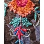 Johnny Was NWT BIYA Sheer Printed Mesh Shift Embroidered Dress w/ Slip M Photo 4