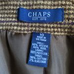 CHAPS  Wool Blend Houndstooth Blazer Elbow Patches 3 Button Single Breasted Photo 3