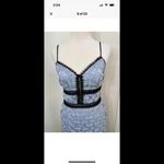 Jill Jill Stuart Blue Lace Crochet Elle Sleeveless Cocktail Midi Tea Dress Sz 4 Photo 9