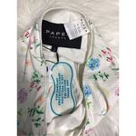 New. PAPER London floral high rise bikini bottom. Small. Retails $105 Pink Photo 9