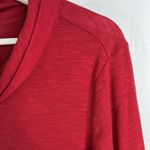 J. Jill Size S Tunic Top Pima Cotton Cowl Neck Slub Knit Long Sleeve Women's Red Photo 3