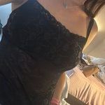 Vassarette Black Lace Tank Top Photo 1
