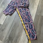 J.Crew Silk Pants Navy Coral Print Sophisticated Size 0 Photo 10