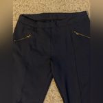 Splash Navy Solid Skinny Fit  Pants with Zipper Pockets style size 12UK 10US Photo 2