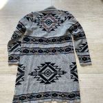 Northern Angel Aztec Southwestern Open Front‎ Long Cardigan Duster Sweater M Size M Photo 6