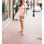 Abercrombie & Fitch Keyhole Floral Babydoll Mini Dress Medium TALL NWOT Photo 2