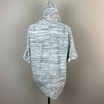 Dolan Left Coast Hoodie Sweatshirt Top M Gray Short Sleeve Dolman Frayed Trim Gray Size M Photo 5