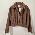 ZARA Corduroy Cropped Jacket - Brown - Women's Size L - 4365/270/730 NWT Photo 3
