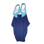 L.L. Bean Navy and Aqua Swimwear Blue Size 14 Photo 3