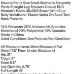 Maacie Maternity Maacie Pants Size Small Women's Maternity Pants Straight Leg Trousers Casual EUC Photo 5