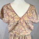 Moonlight  nude artistic colorful print lightweight dress size medium Photo 1