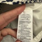 J. Crew Factory Blue And White Floral Button Front Linen Blend Dress Size 8 Photo 6