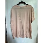 DKNY Pink T-Shirt With Sequin Front Pocket Woman’s Size XL-Spot On Front Photo 6