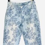 Chico's  Women's Blue Floral Stretch Girlfriend Slim Ankle Jeans - 1.5/US 10 Photo 4