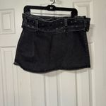 Revolve Black Denim Mini Skirt Photo 1