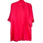 Victoria's Secret T8 Victoria's Secret Pink Red Satin Kimono Robe Short Sleeve Lightweight S/M Photo 2