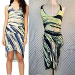 Rachel Roy Michelle Printed Gathered Tank Dress Green Size XS Photo 1