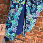 Ocean Dream womens floral paisley tankini swimsuit top blue 16 Photo 1