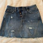 Free People Denim A-line Mini Skirt Photo 2