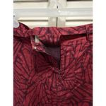 Hillard & Hanson Hilliard & Hanson Burgundy Floral Midi Skirt Size 2 (L/XL) Lined‎ Tie Waist NWT Photo 5