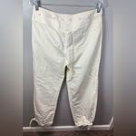L.A.M.B. . Gwen Stefani White Linen Tie Ankle Pants Size 8 Photo 1