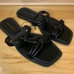 Azalea Wang Stetson Sandals in Black Photo 0