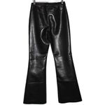 Aritizia Wilfred Melina Black Faux Leather High Rise Flare Pants Size 4 NWOT NEW Photo 1
