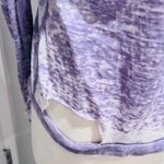 Chaser Purple Distressed Burnout Open Cut Out Long Sleeve Top Photo 8