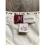 JM Collection Vintage 90s Button Lace Cottage Cream Knit Top Boho Y2K Dainty Coquette Feminine Photo 2