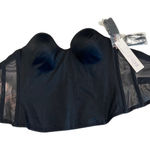 Dominique Black 8541 Ariel Hidden Underwire Longline Bra Size 34C Bridal $88 Photo 0