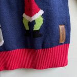 Tipsy Elves  Festive Blue and Red Sweater 100% Acrylic Size S Photo 3