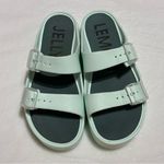 Lemon Jelly Women’s Fenix Aqua Green Platform Vegan Sandals Buckles size 7 Photo 1