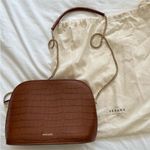 Sézane Sezane victor Brown Croc-Embossed Women Bag NEW Photo 1