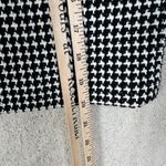 J. McLaughlin Size 6 Pencil Skirt Black White Lined Knit Zip Houndstooth A-Line Photo 7